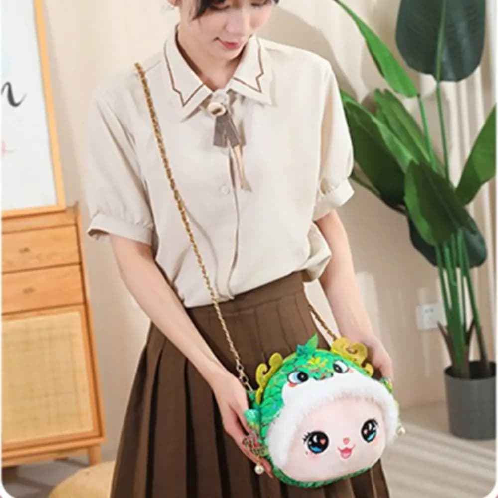 Cute Lucky Money Snake Year Crossbody Bag Red Packet Envelope Chinese Snake Coin Purse Red Cartoon Lucky Money Wallet