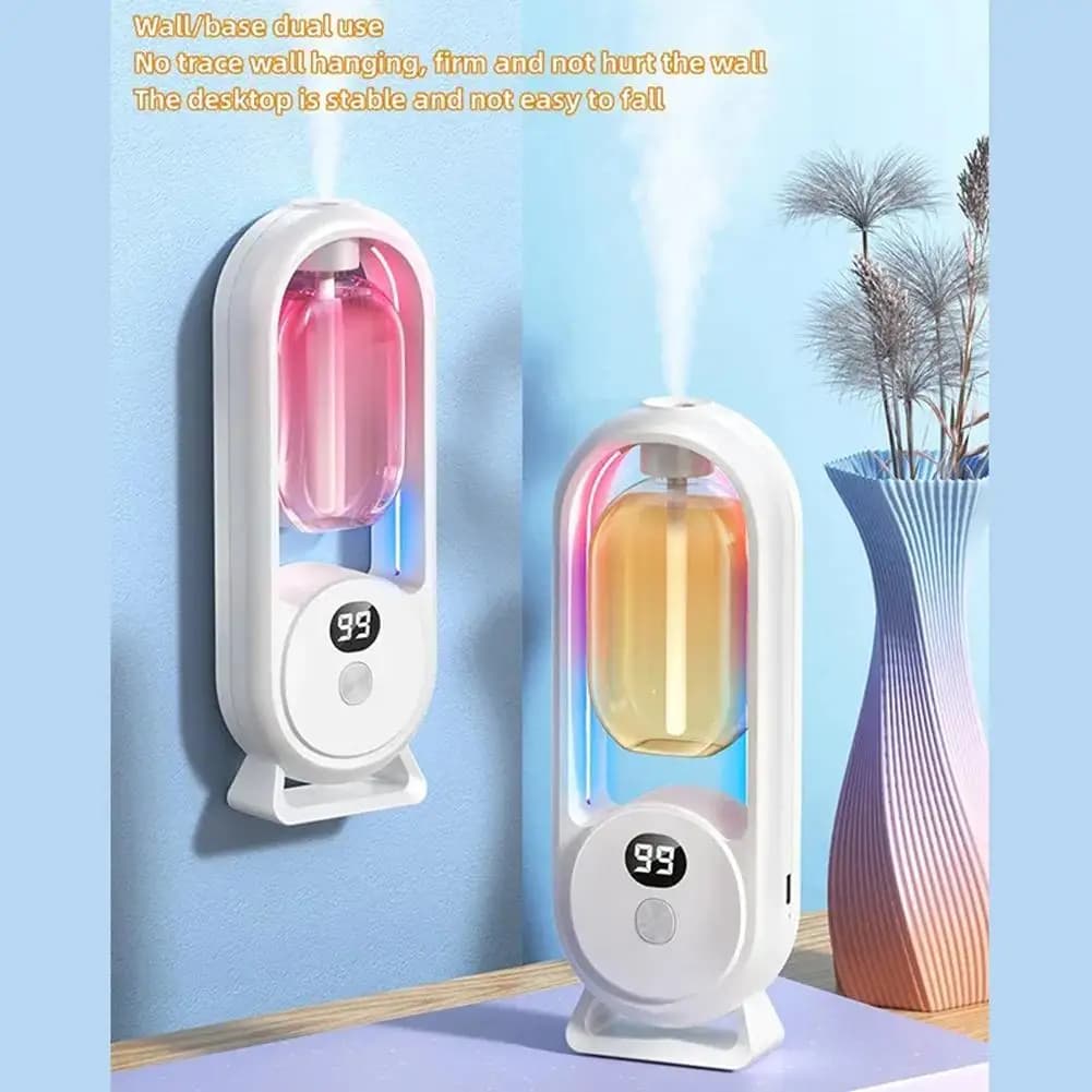 Diffusore di oli essenziali intelligente con macchina per aromaterapia a luce luminosa a colori Funzionamento silenzioso Nessun rumore portatile per la camera da letto dell'auto