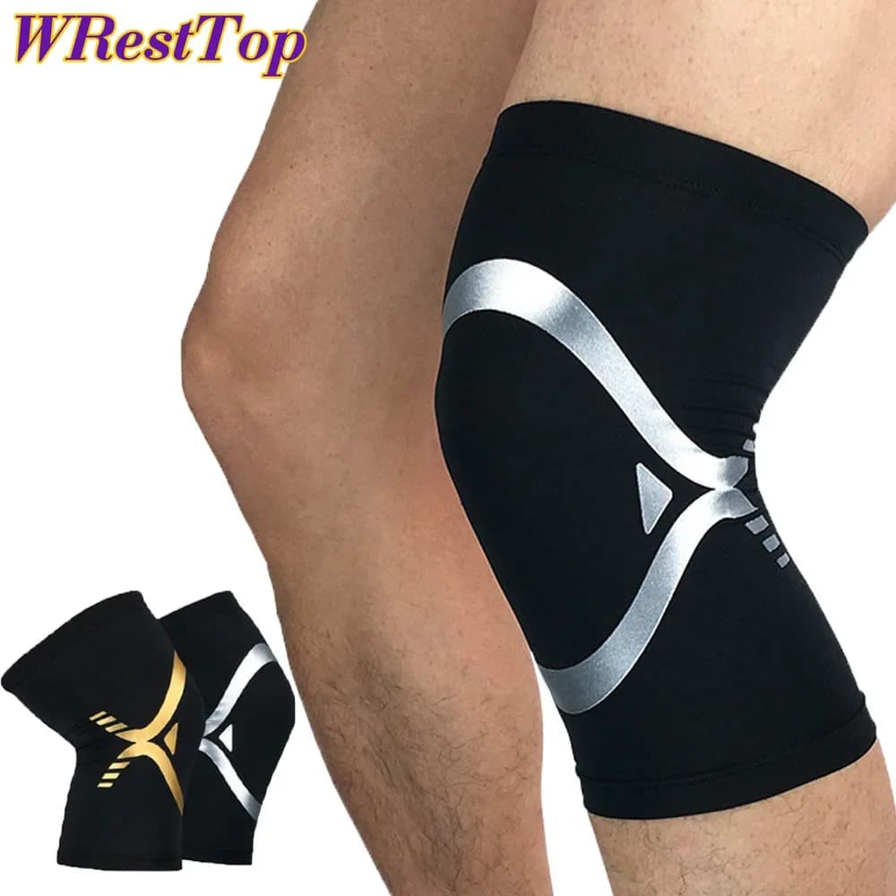 1 paio di ginocchiere a compressione per il recupero, per dolori al ginocchio, per uomo e donna, per corsa, basket, pallavolo, sollevamento pesi, palestra