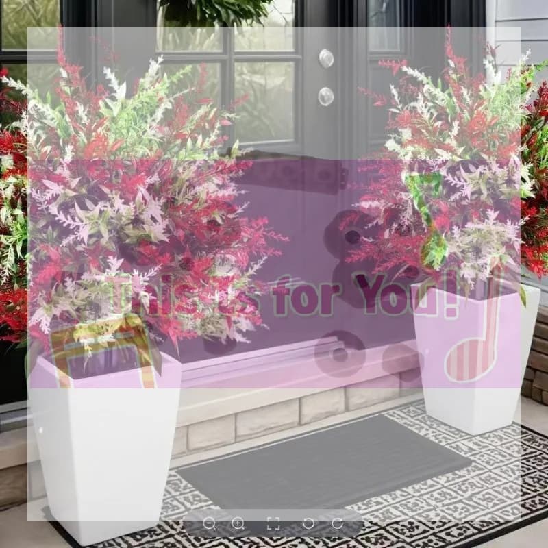 1 Pezzo di Erba Artificiale Persiana Resistente ai Raggi UV, Pianta Finta Verde per Giardino, Patio, Cortile, Hotel, Decorazione Esterna