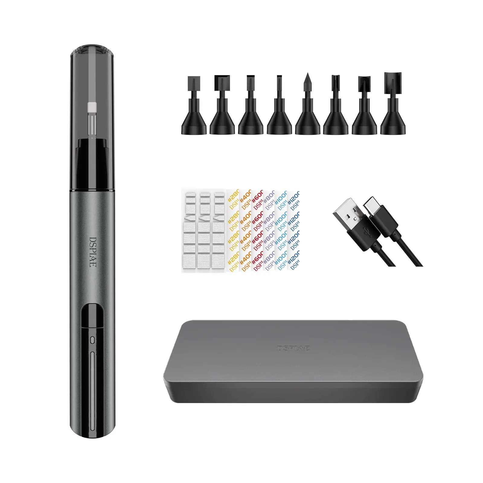 New DSPIAE ES-A PRO Upgraded "Illusive Shadow" PRO Reciprocating Electric Sander Assembly Model Hobby Grinding Pen Craft Tool