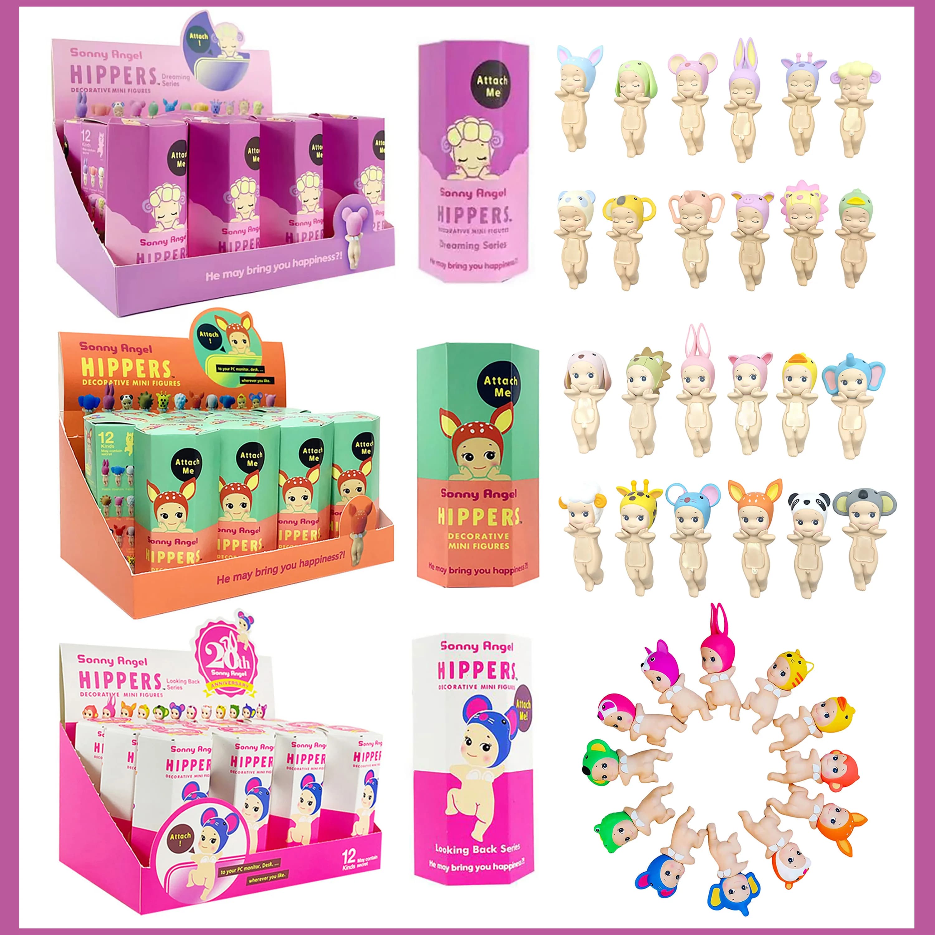 Sonny Angel Blind Box Toys Hippies Kawaii Anime Action Figures Decoration for Cellulars and Computers Birthday and Christmas Gift Collection
