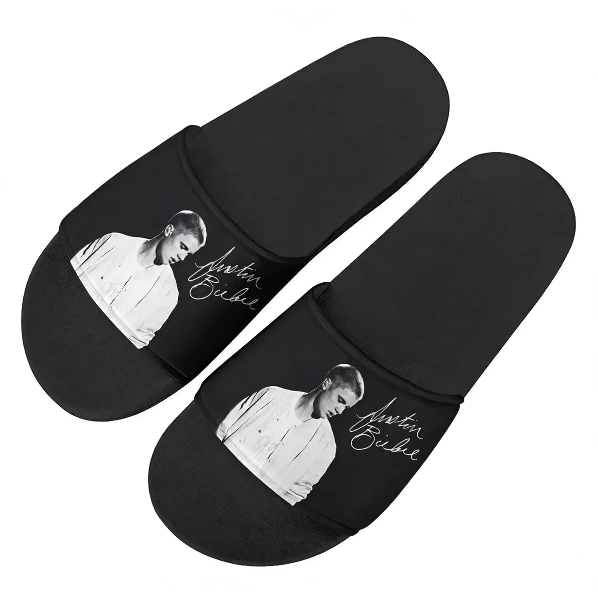Sandali Justin Bieber, Ciabatte da Casa, Scarpe da Acqua per Uomini, Donne e Adolescenti, Sandali per Bagno, Spiaggia e Piscina, Pantofole Personalizzate