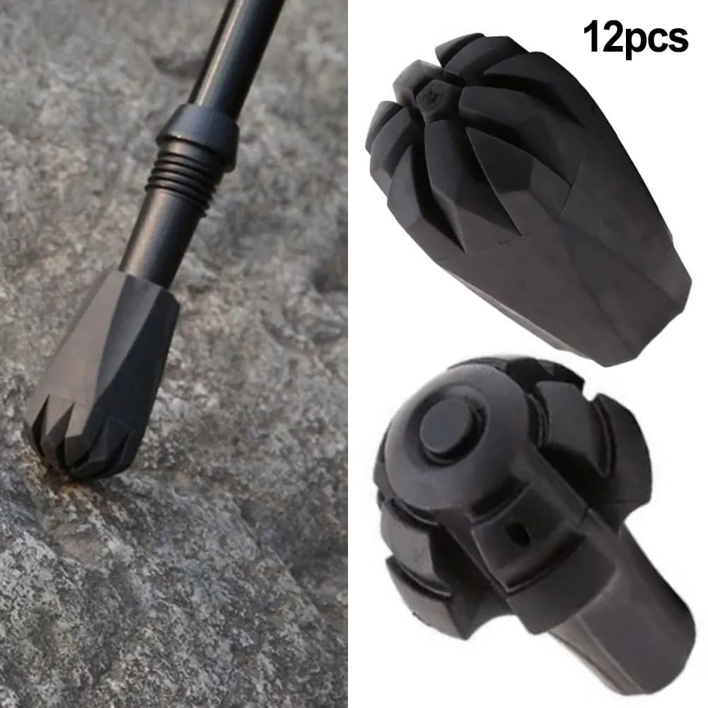 Nature Excursions Hiking Pole Tip Replacement Pole Tip Cover Shock Absorption Feature Trekking Pole Compatibility