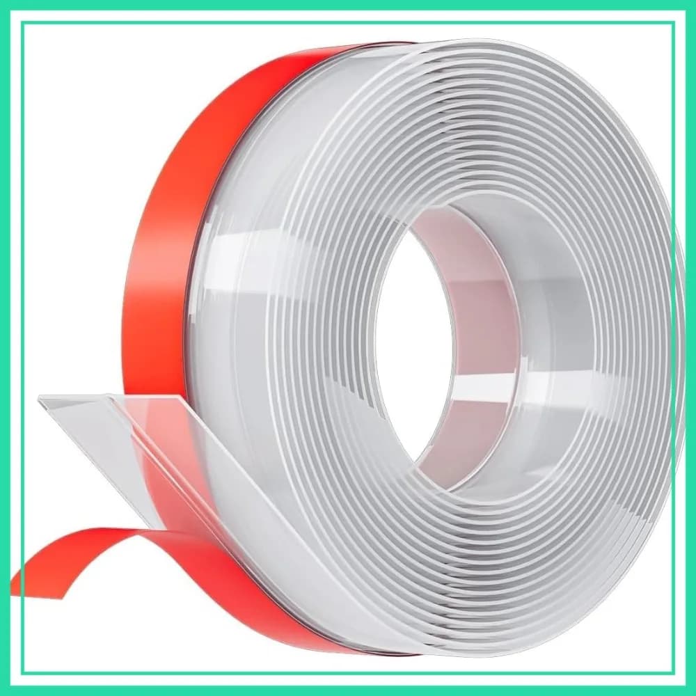 Guarnizione in Silicone per Porte, Nastro Sigillante Antidraft per Porte, Finestre e Fessure del Box Doccia (Spessore Migliorato)