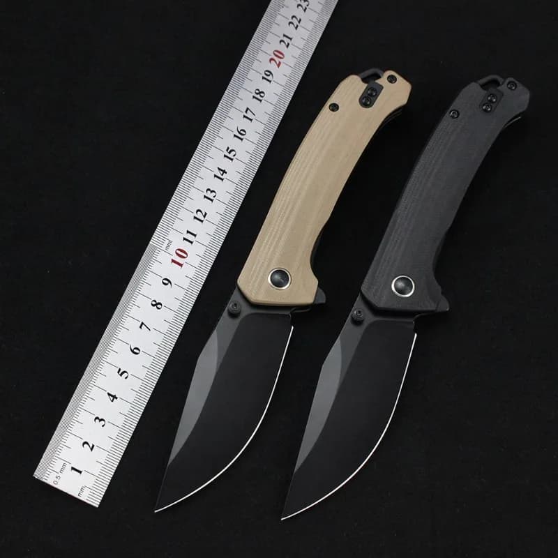 G0040 Pocket Foldable Camping Knife 14C28N Blade G10 Handle Tactical Survival Hunting Knives External Utility Kitchen Tools EDC