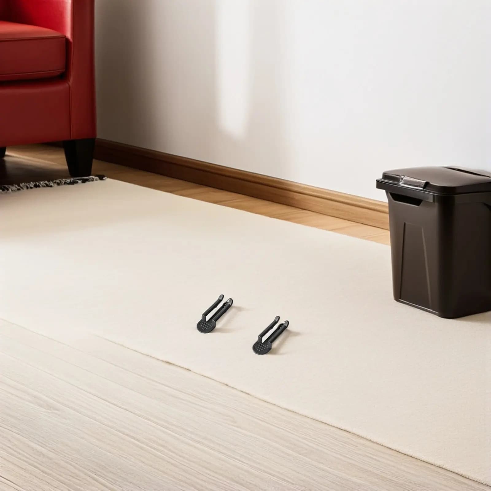 Clip per bidoni della spazzatura da 10 pezzi, fermagli stabili e riutilizzabili in plastica per sacchi della spazzatura, facili da installare, adatti per cucina, ufficio, porta rifiuti da esterno