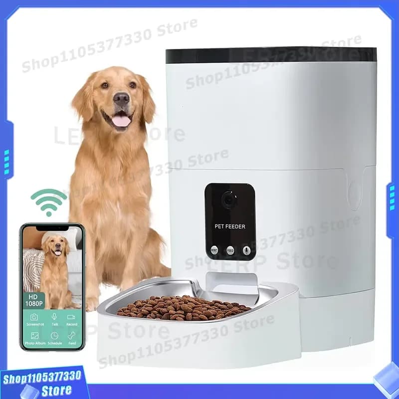 6L Smart Pet Feeder Automatic Water Bowl Wifi App Control Dog Cat Food Dispenser Wholesale Pet Supplies Large Capacity Wifi