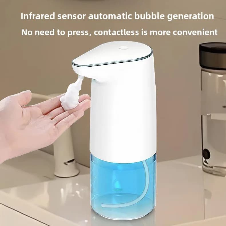 Dispenser automatico di sapone con sensore, ricaricabile, senza contatto, per lavare i piatti, lavaggio del corpo liquido e disinfettante per le mani in schiuma