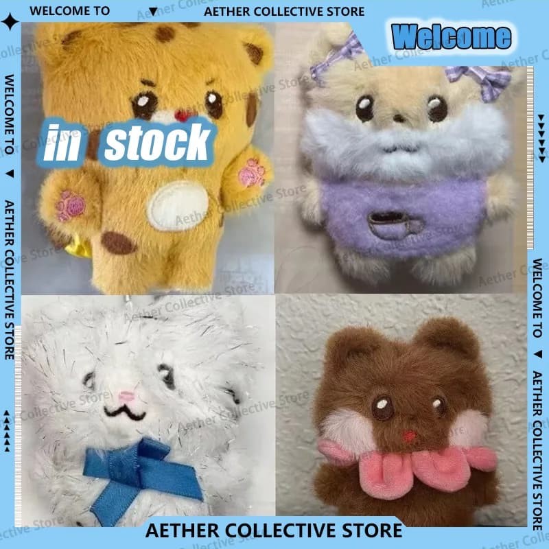 New Version 2 Wonhee Moka Cos Animal Plush Keychain Iroha Minju Stuffed Desktop Ornament Collectible Gift For Hobby Collectors