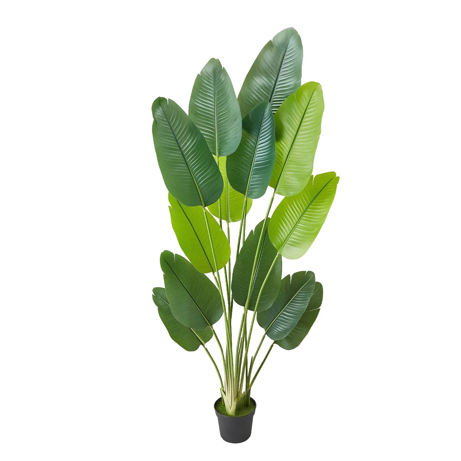 Fake plant with artificial bird tree of paradise from 6 feet with decorations for potted house