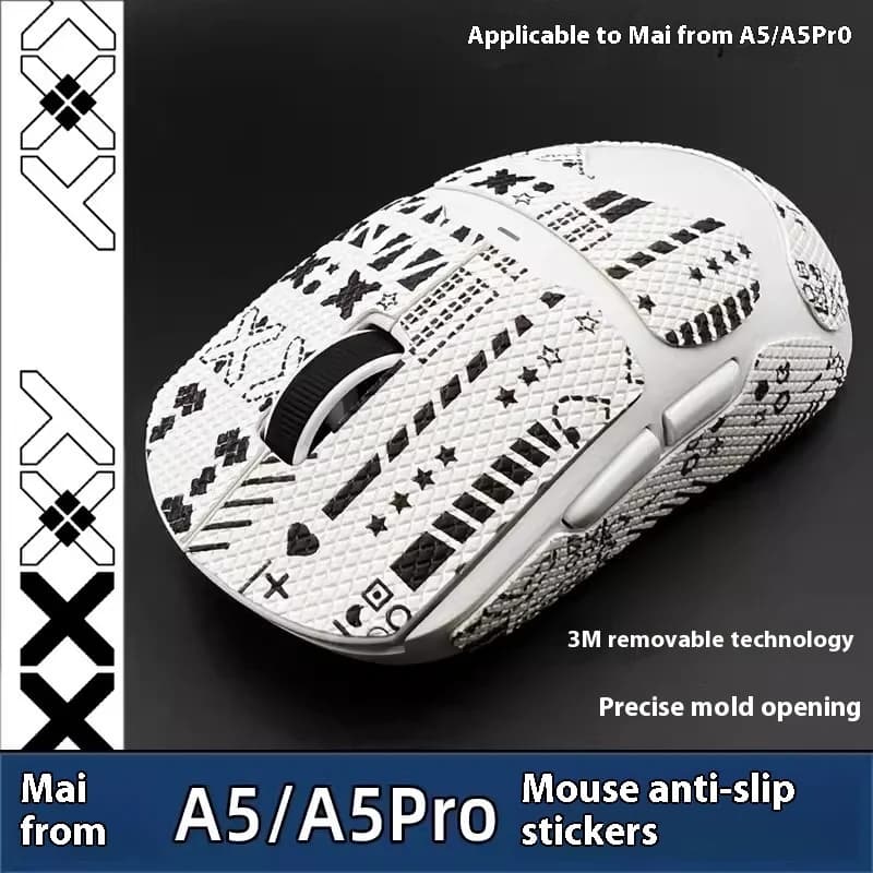 1 Set Mouse adesivo antiscivolo per mchod A5/ A5 Pro MAX adesivi antiscivolo con nastro antisudore pattini per Mouse da ghiaccio