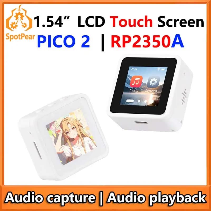 Raspberry Pi Pico 2 RP2350A Development card with 1.54-inch touchscreen LCD display 240×240