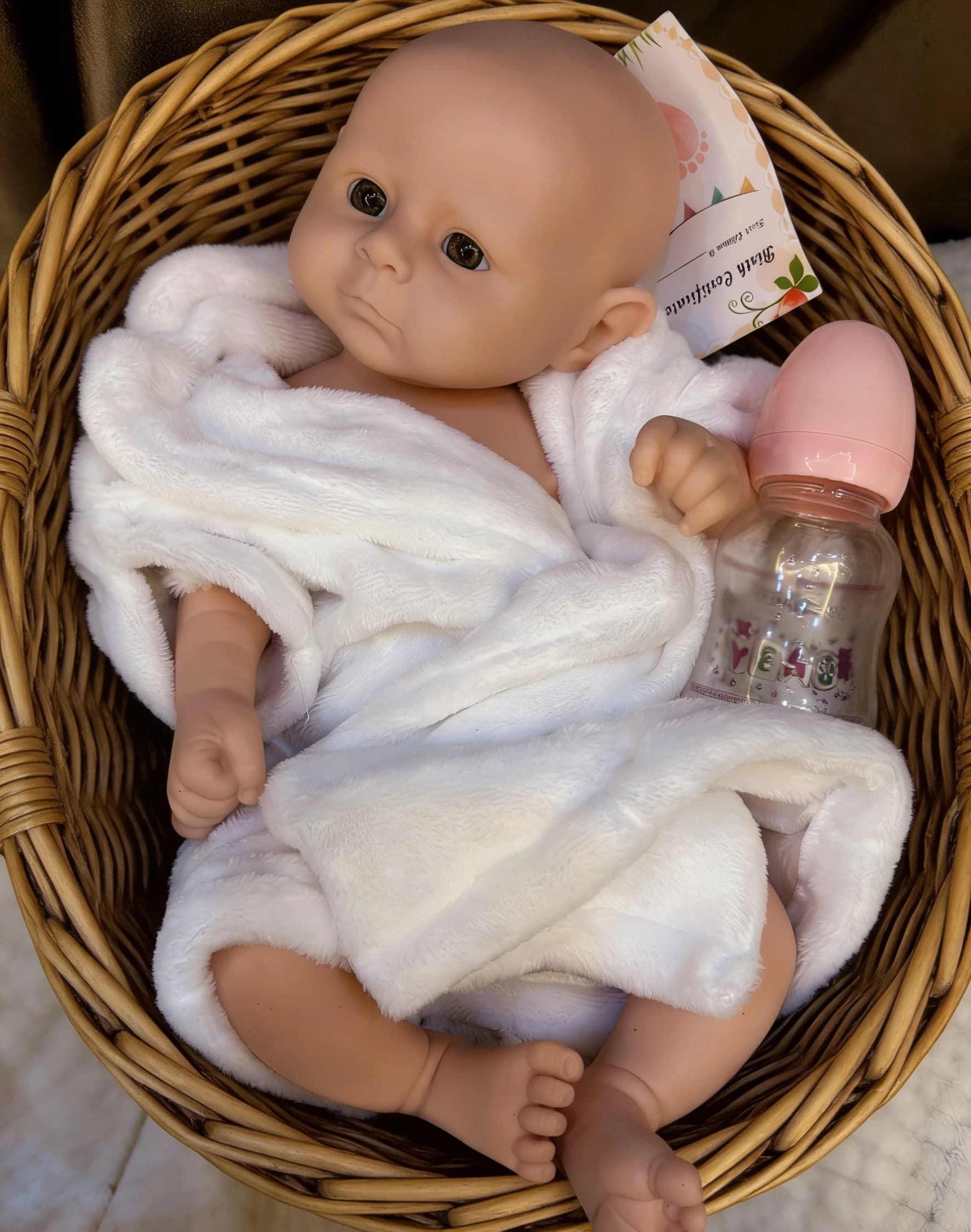Bambola Reborn in Silicone Super Morbido da 18 Pollici, Realistica e Flessibile, Neonata Non Dipinta, Simulazione Bambina, Regalo per Feste e Decorazione