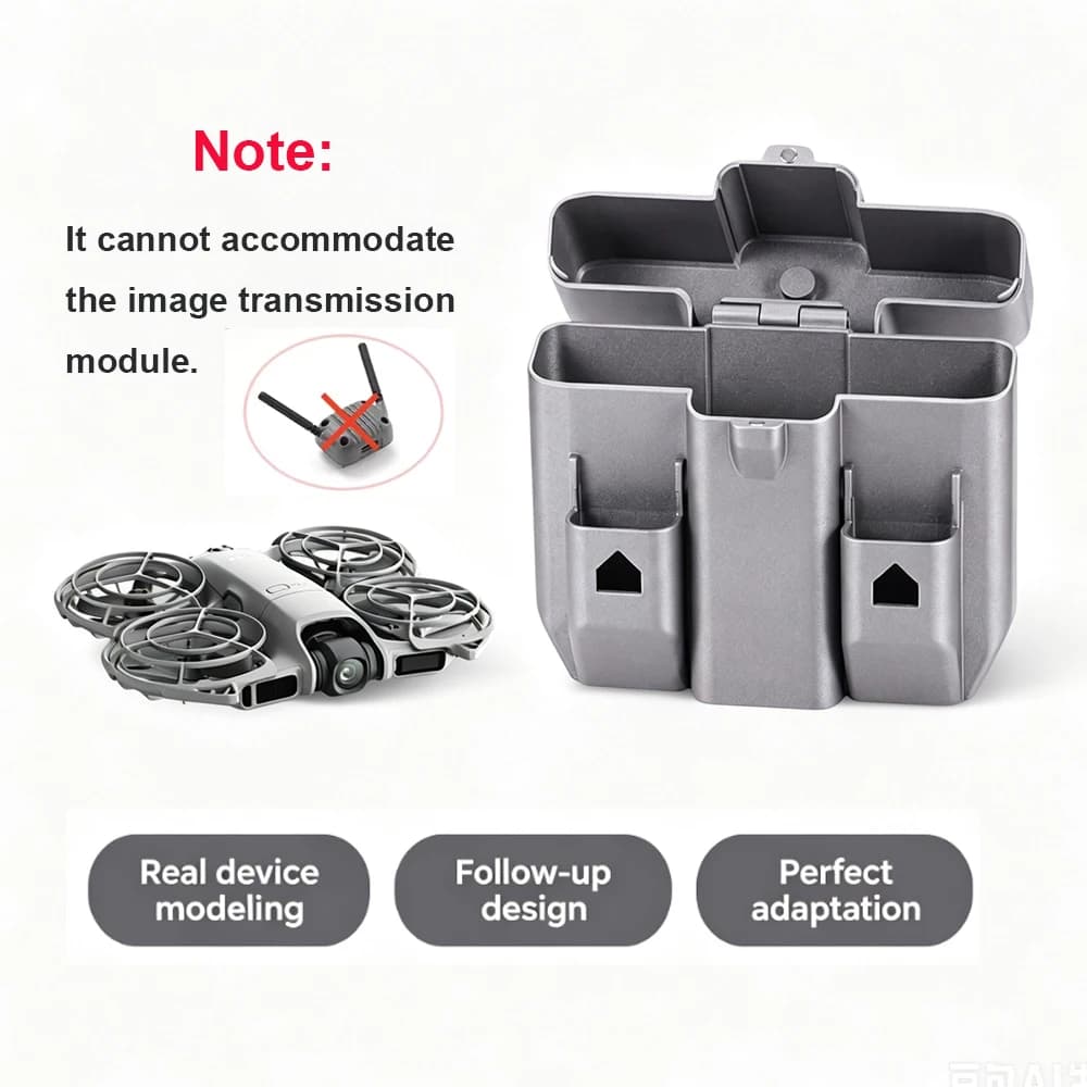 For DJI NEO 2 Portable Hard Case Shell Magnetic Closure Protection Cover Battery Body Storage Box for DJI NEO 2 Drone Accessorie