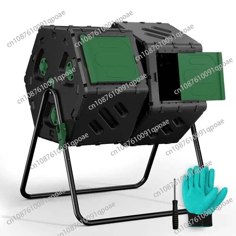 Black Outdoor Composting Bin Machine for Composting Aerators