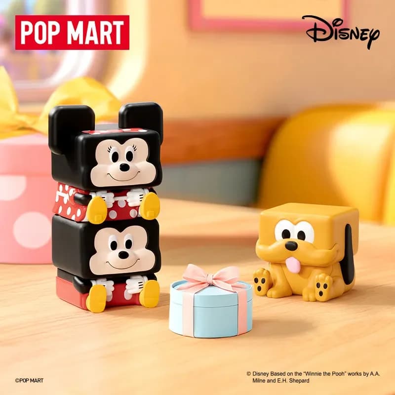 POP MART Disney Classics POP CUBE-1 Serie Scatola misteriosa Scatola cieca autentica Guess Toys Borsa Ornamento Figurine Decorazioni per la casa Desktop