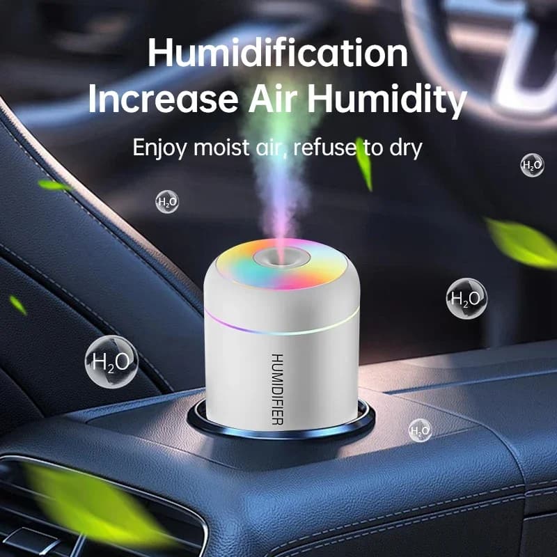 Mini umidificatore USB diffusore di aromi elettrico purificatore di oli essenziali aromaterapia creatore di nebbia luci utilizzate per auto casa camera da letto