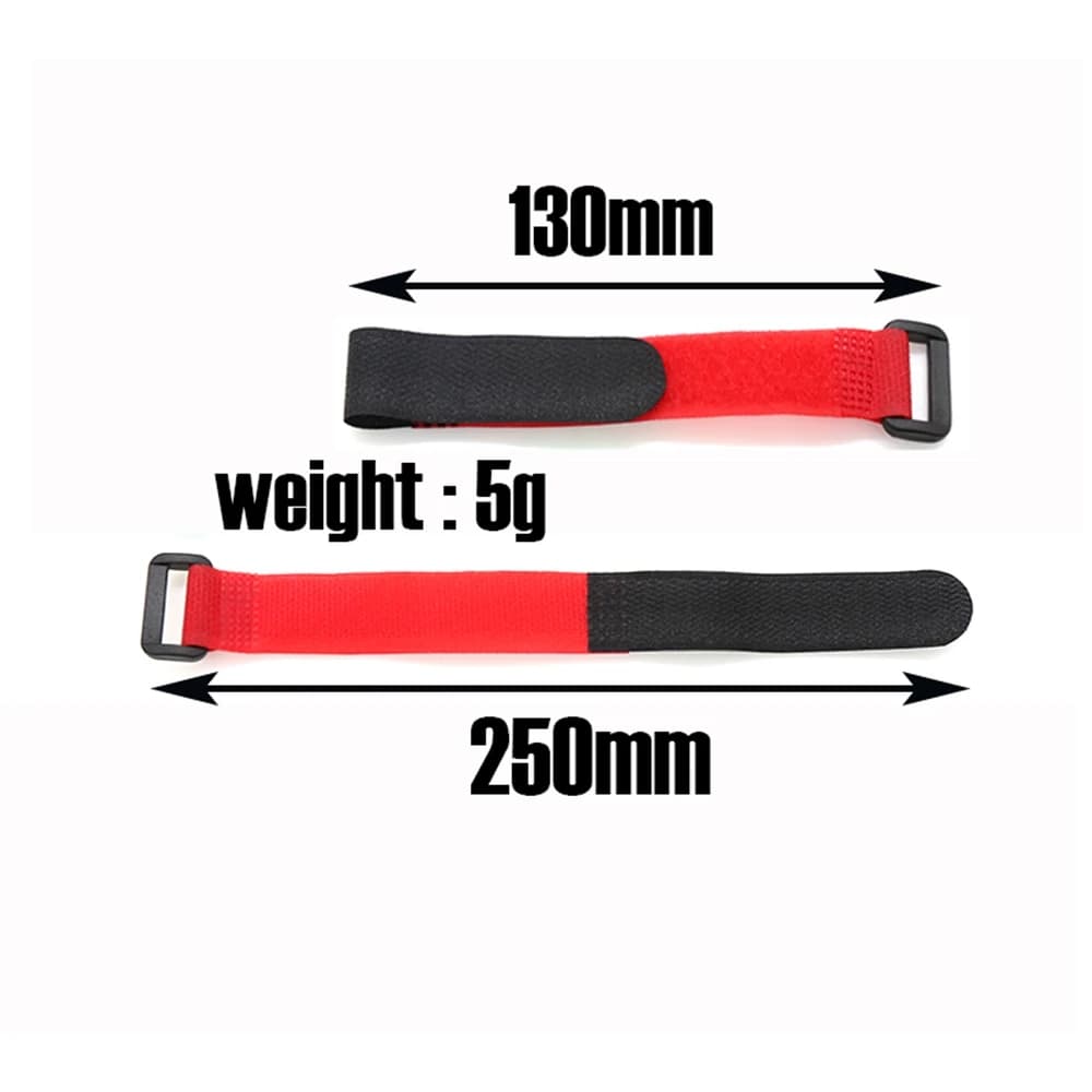 A15M 10 PZ 25 cm Lipo Cavo di Fascetta Della Batteria Antiscivolo Tie Imbottiture Colori Della Cinghia per RC Elicottero Quadcopter RC Crawler Car, Blu Scuro