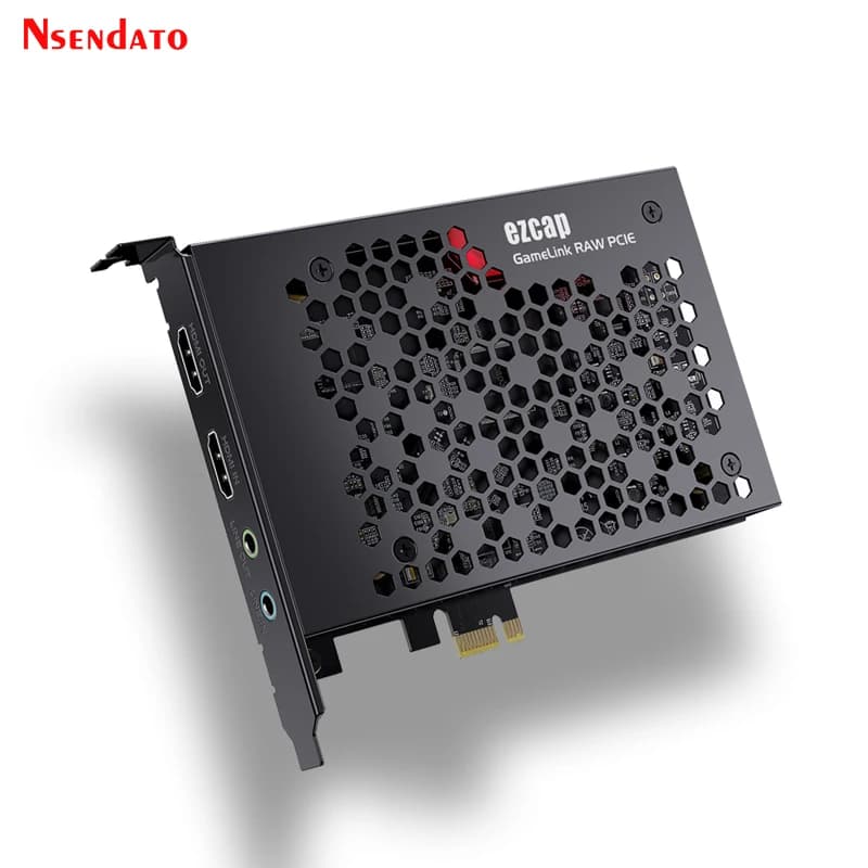 Ezcap380 GameLink RAW 4K 30fps 1080p120 Scheda di Acquisizione Video HDMI PCIE, Registratore Audio Video PCI-E con Ingresso e Uscita Lineari