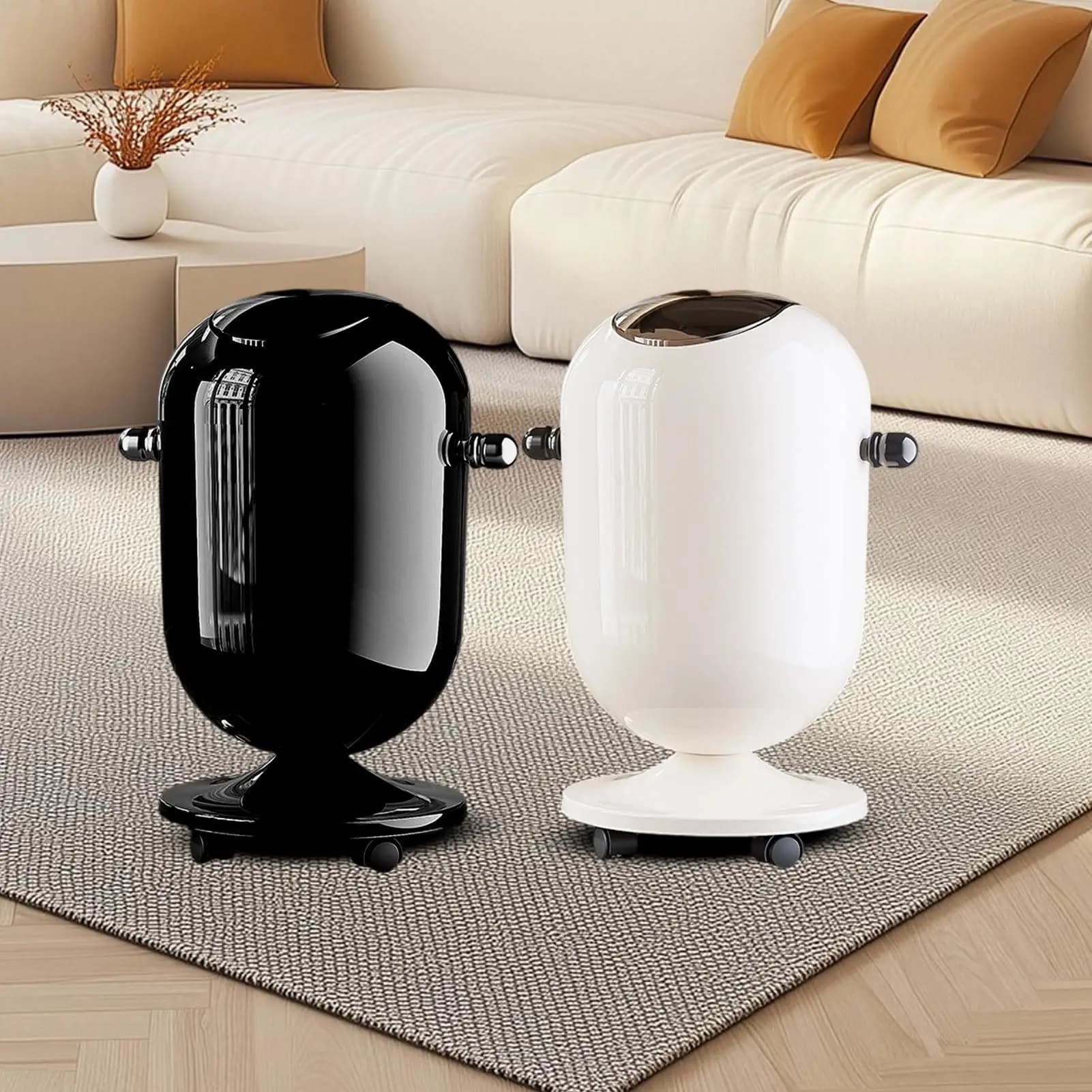 Bidone della spazzatura da cucina da 15 litri Bidone della spazzatura da bagno con coperchio Bidone dei rifiuti Organizzatore di stoccaggio Bidone per il riciclaggio con ruote per il ristorante dell'ufficio