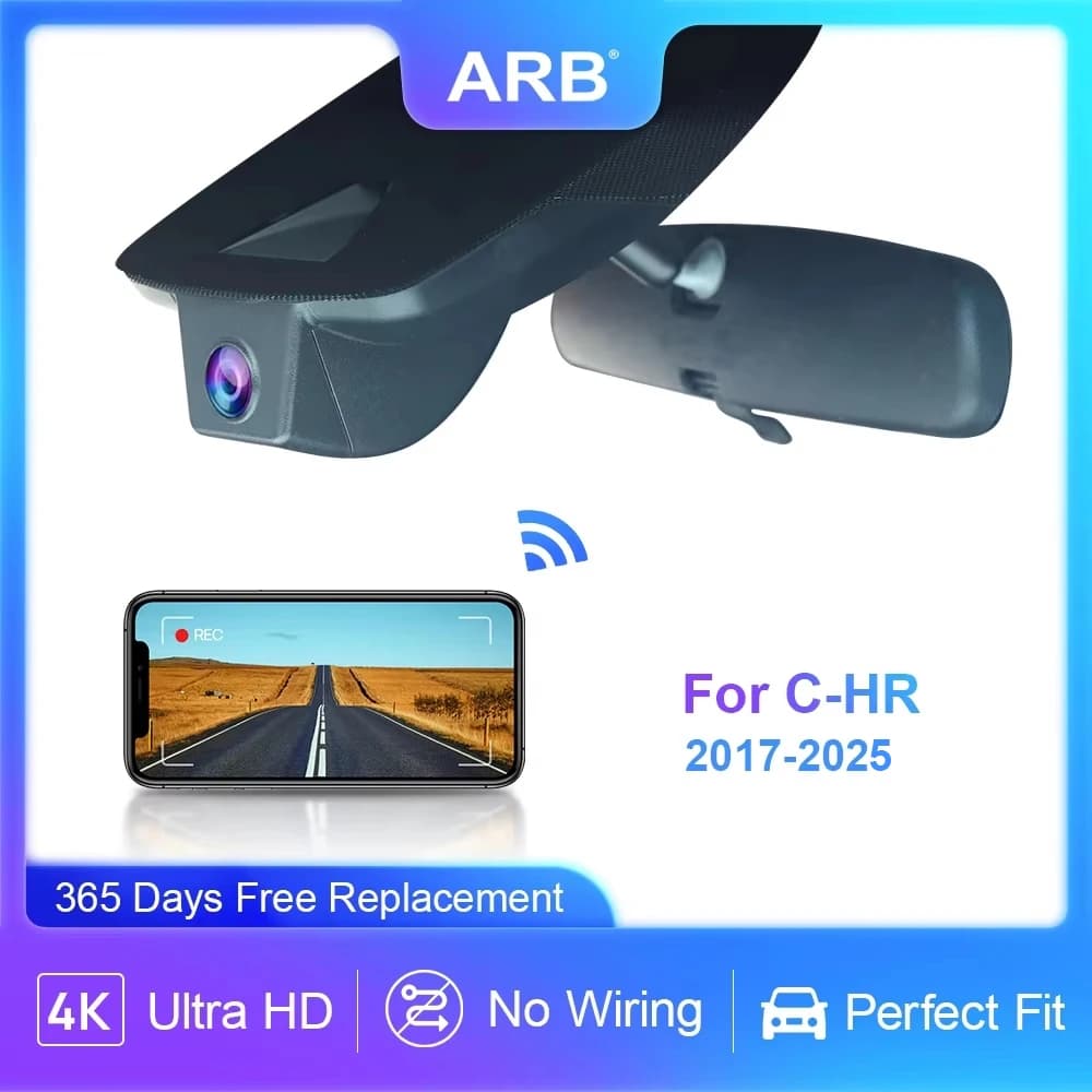 Dash Cam for Toyota C-HR CHR 2017 - 2026, ARB 4K 2160P Amazing, DVR Car with OEM Appearance, WIFI connection