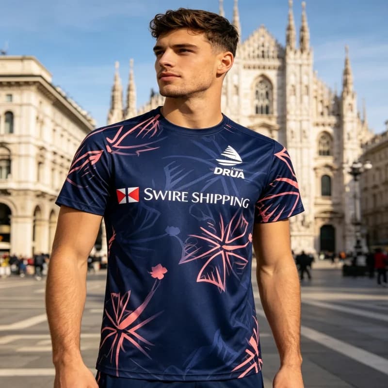 Maglia da Rugby Fiji Drua 2026 per Uomo, Uniforme da Allenamento per Adulti, T-Shirt Sportiva a Maniche Corte ad Asciugatura Rapida, Abbigliamento Genitore-Figlio