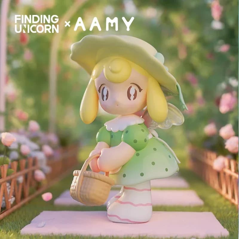 FINDING UNICORN AAMY Picnic With Butterfly Series Blind Box Toys Kawaii Anime Action Figure Surprise Mystery Box Dolls Girl Gift