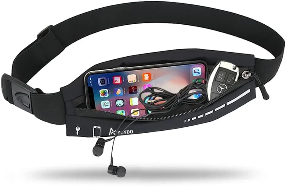 Slim Running Belt for Women Men,Runners Fanny Pack Phone Holder,Running Pouch Waist bag for Workout Jogging,Money Belt Running G