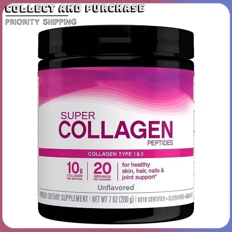 Unflavored Collagen Peptides Powder 10g Per Serving High-Quality Protein for Daily Nutrition 20 Servings