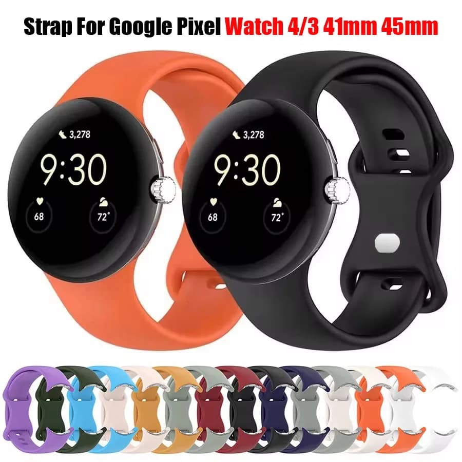 Cinturino sportivo in silicone per Google Pixel Watch 4 3 41 45mm Bracciale Correa di ricambio per accessorio cinturino intelligente Google Pixel 2