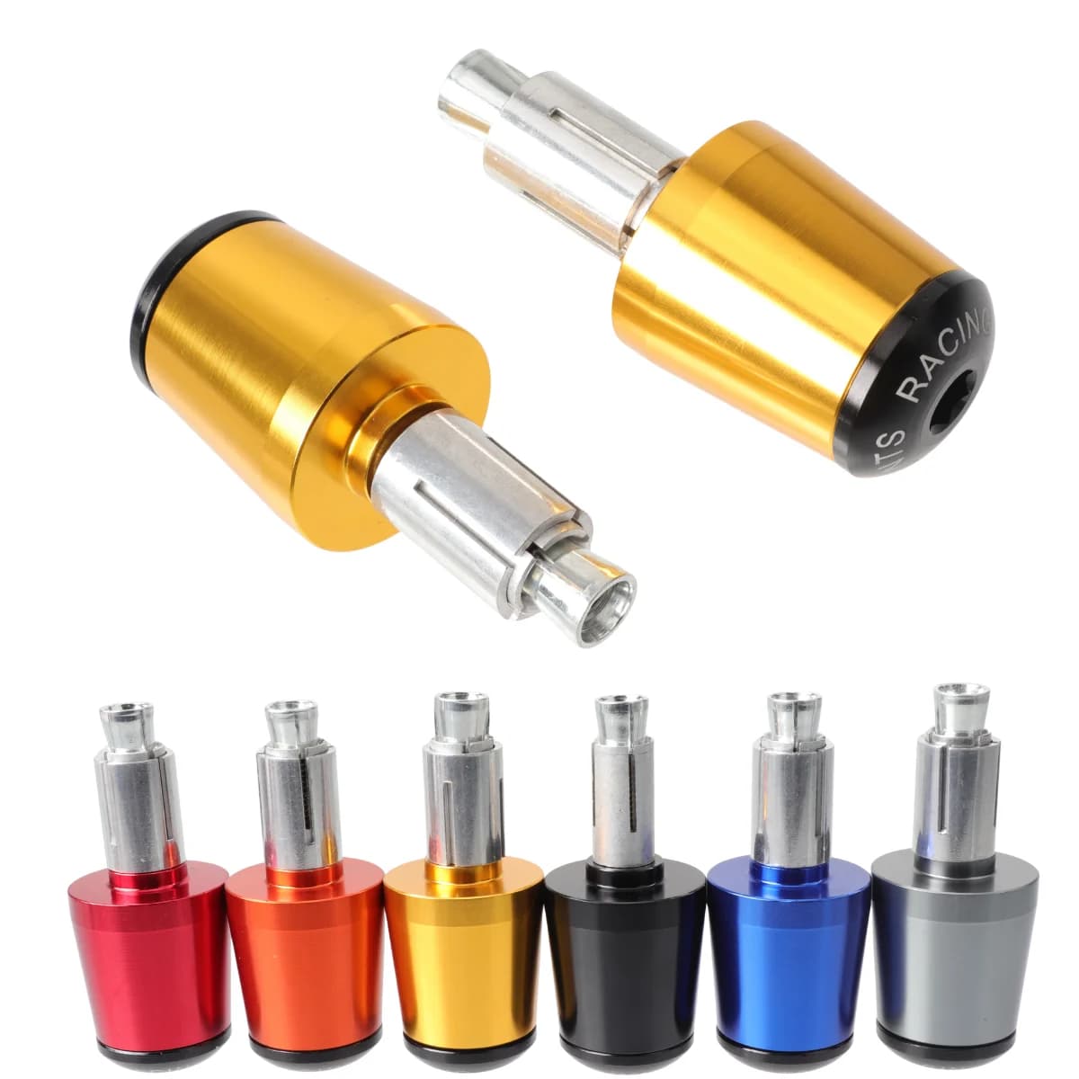 Contrappesi Manubrio CNC da 22mm per Moto, Tappi Manopole per Yamaha Honda CB650F CB1000R CBR 600f4i CB400 Aprilia, Ricambi
