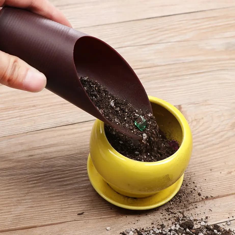 1 pcs plastic soil shovel mug for garden soil vanga growing bucket Bonsai pot plant carnosa Mini vanga gardening tools for the house