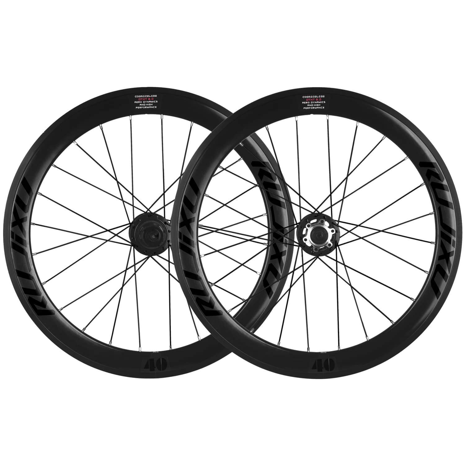 RUJIXU Set di ruote per freni a disco per bicicletta Set di ruote pieghevoli da 20 pollici 406 /451 Freno a disco 40 Cerchi in alluminio alti Mozzi in alluminio 5 Perrin