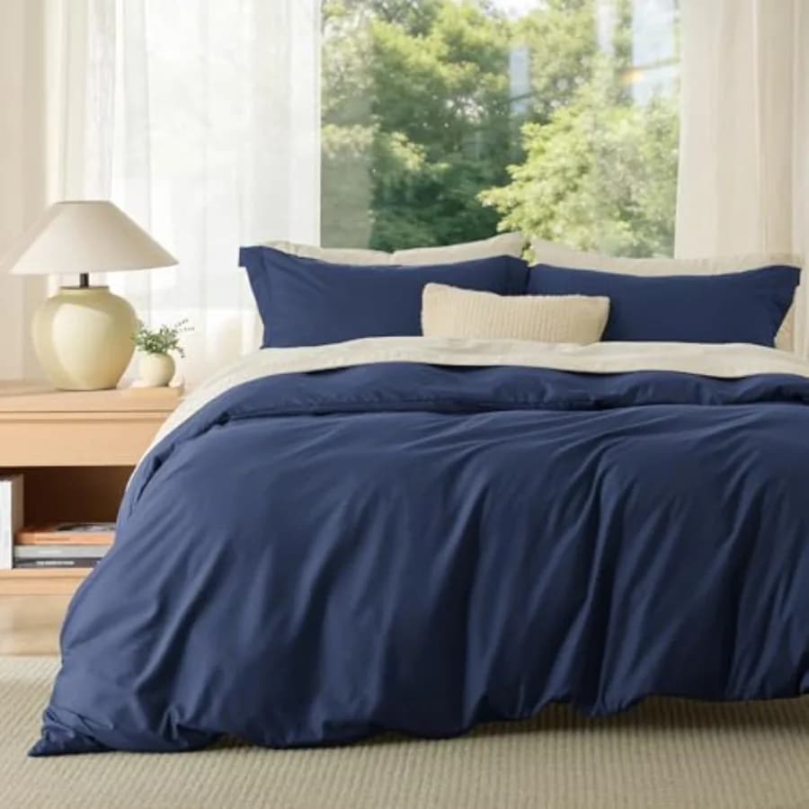 Duvet Cover Full Size - Soft Double Brushed Bedding Set for and Adults, Zipper Closure, 3 Pieces, Includes 1 Duvet Cover 80"x90