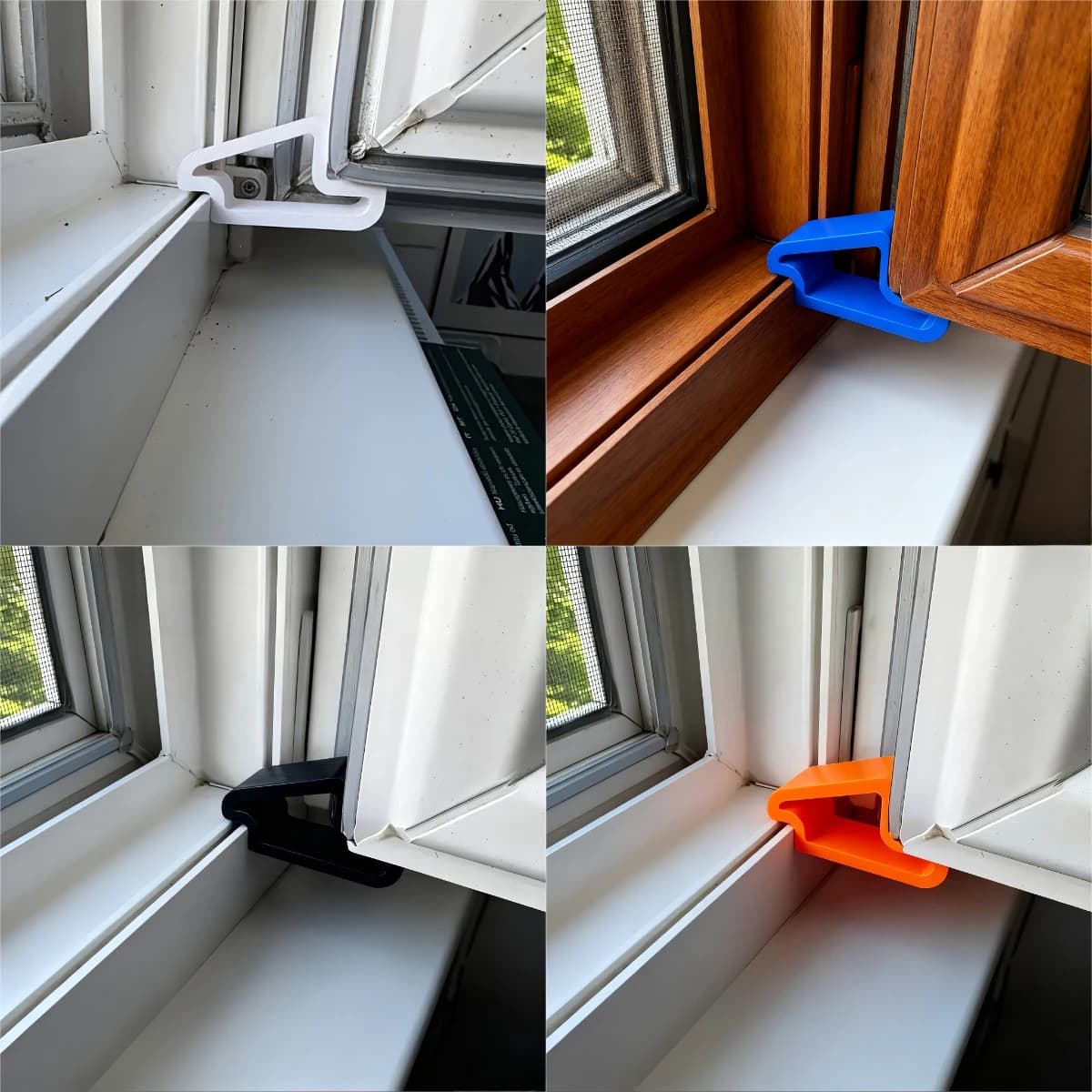 Fermaporta antiscivolo resistente e facile da installare, adatto per finestre di casa e ufficio, accessori per la sicurezza domestica
