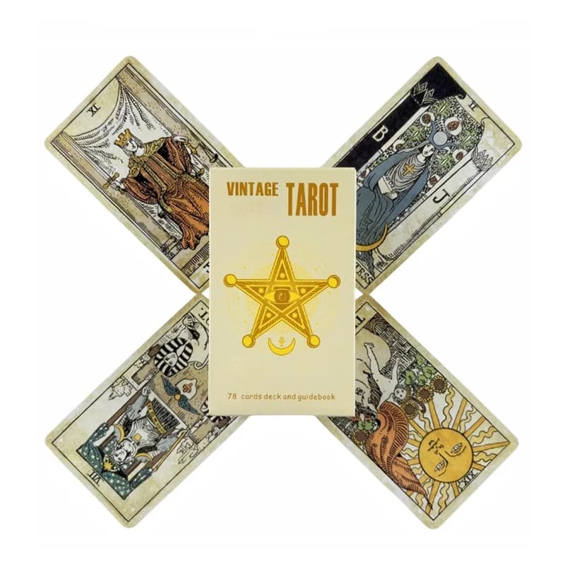 The Rider Carte dei tarocchi vintage Un nuovo mazzo da 78 con libro di carta Oracle Edizione di divinazione inglese Borad Giochi di gioco