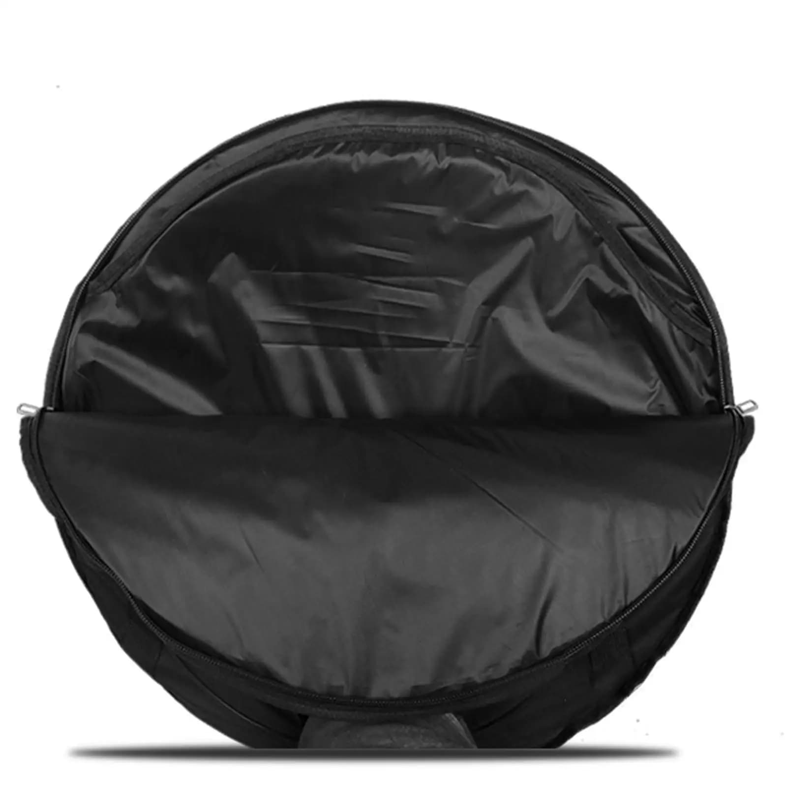 Borsa Nera per Piatti Musicali con Divisori Imbottiti, Custodia Rotonda per Piatti da Batteria per Viaggi di Musicisti e Accessori per Batteria