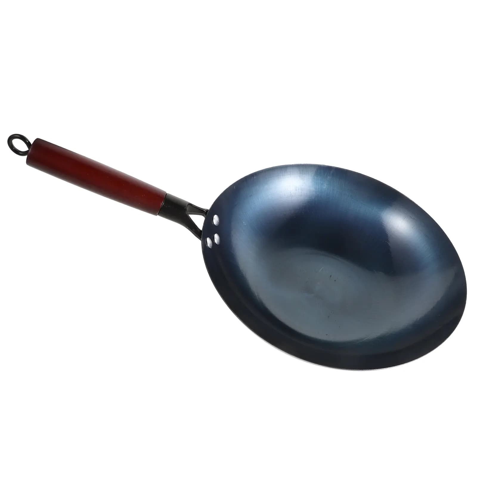 Iron Wok Small Frying Pan Non-Stick Smooth Surface Easy to Clean Sleek Design Bbq Vegetables Meat Iron Wok