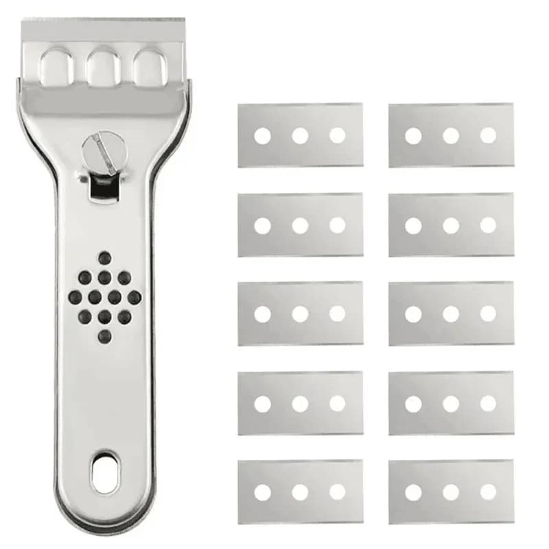 Stainless Steel Cleaning Scraper Blade Glass Kitchen Ceramic Tile Decontamination Scraper Wall Floor Paint Scraper Tool Knife