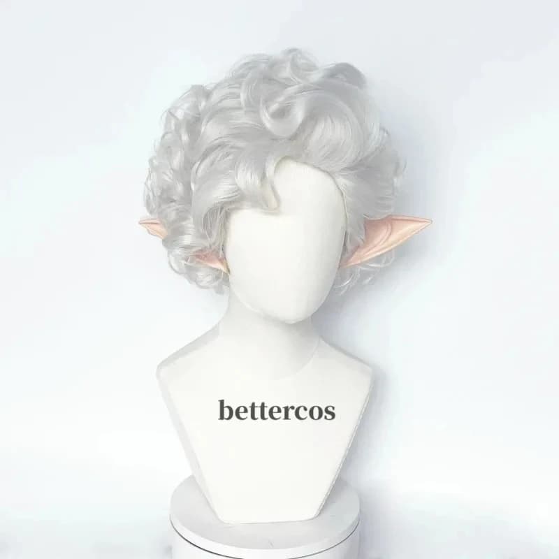 A;3\v,7'd/New Astarion Cosplay Wig Vampire Silver White Hair Heat Resistant Synthetic Wigs 2025x;4'v\7,h/