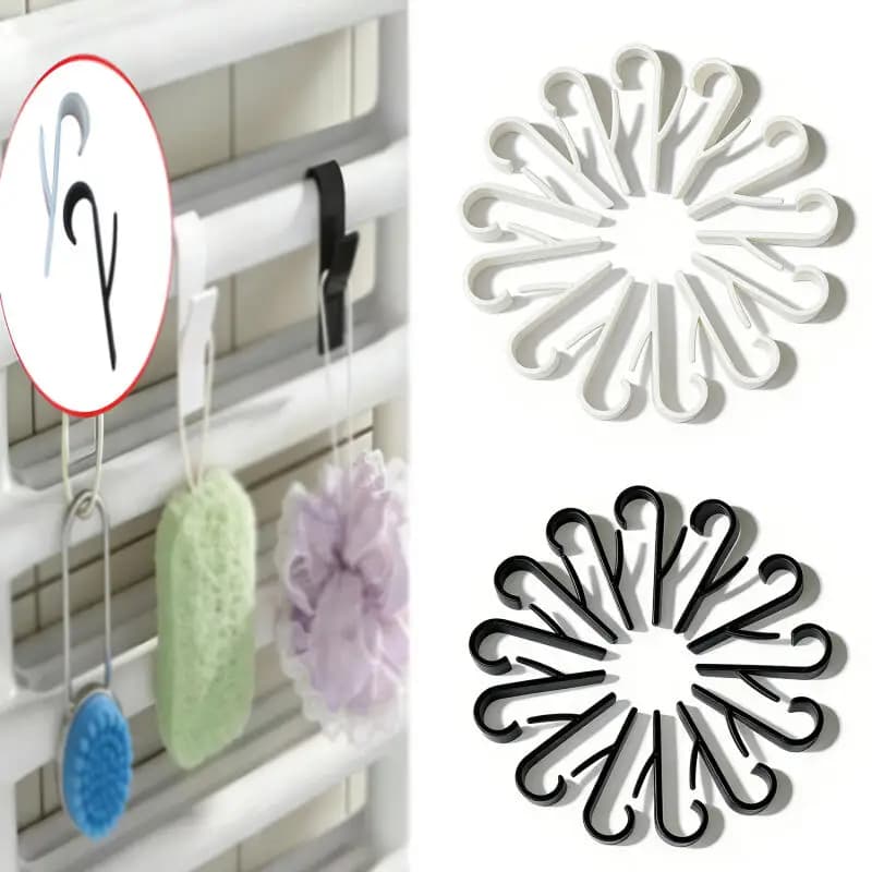 10-30 Pezzi Ganci Appendiabiti per Cucina e Bagno, Supporti per Stendini, Ganci per Sciarpe e Vestiti, Ganci per Radiatori Scaldasalviette