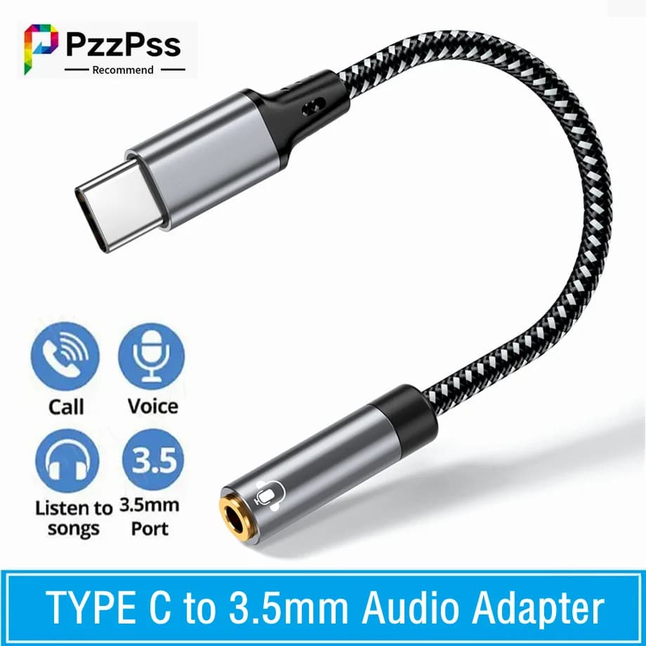 Adattatore per cuffie Jack da tipo C a 3.5mm cavo Audio Aux da USB C a 3.5 Mm per Macbook Air Huawei Xiaomi Samsung Galaxy S24 S23 S22