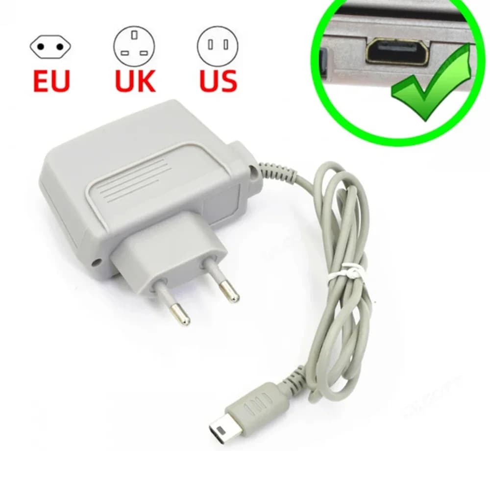 Caricabatterie AC da 1 Pezzo per Nintendo NDS Lite, Adattatore di Alimentazione da Parete per Casa e Viaggio per Console di Gioco NDSLite NDSL