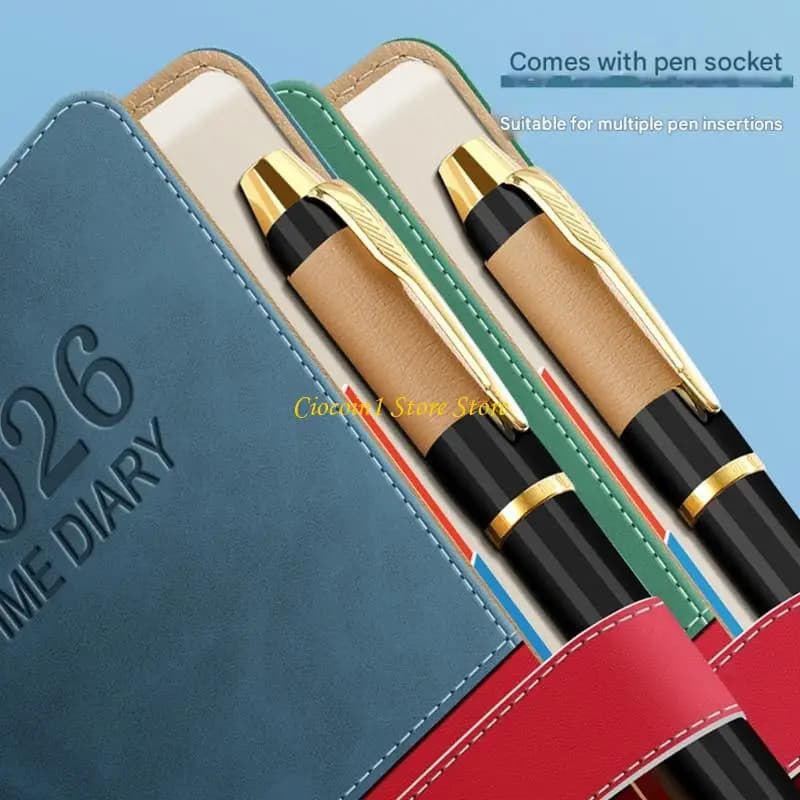 A3PC A 5 Journal Planner Diario Notebook con tema alla e copertina in pelle con chiusura a fibbia adatta per lavoro e