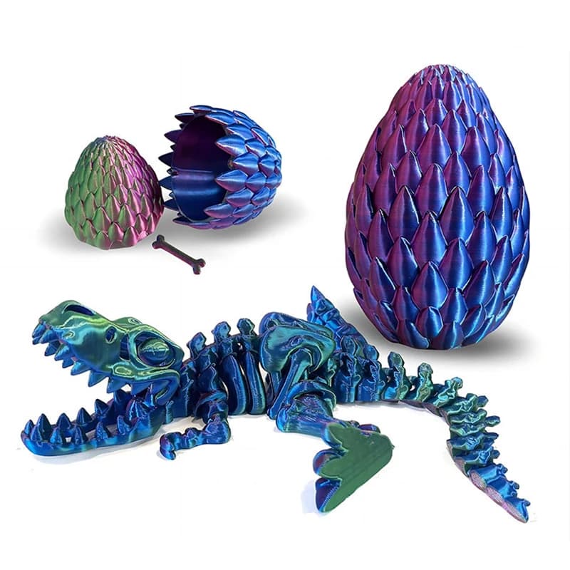 Figurina di lucertola mobile stampata in 3D-giocattolo snodabile per alleviare lo Stress e collezione creativa, Design flessibile confezionato in azione