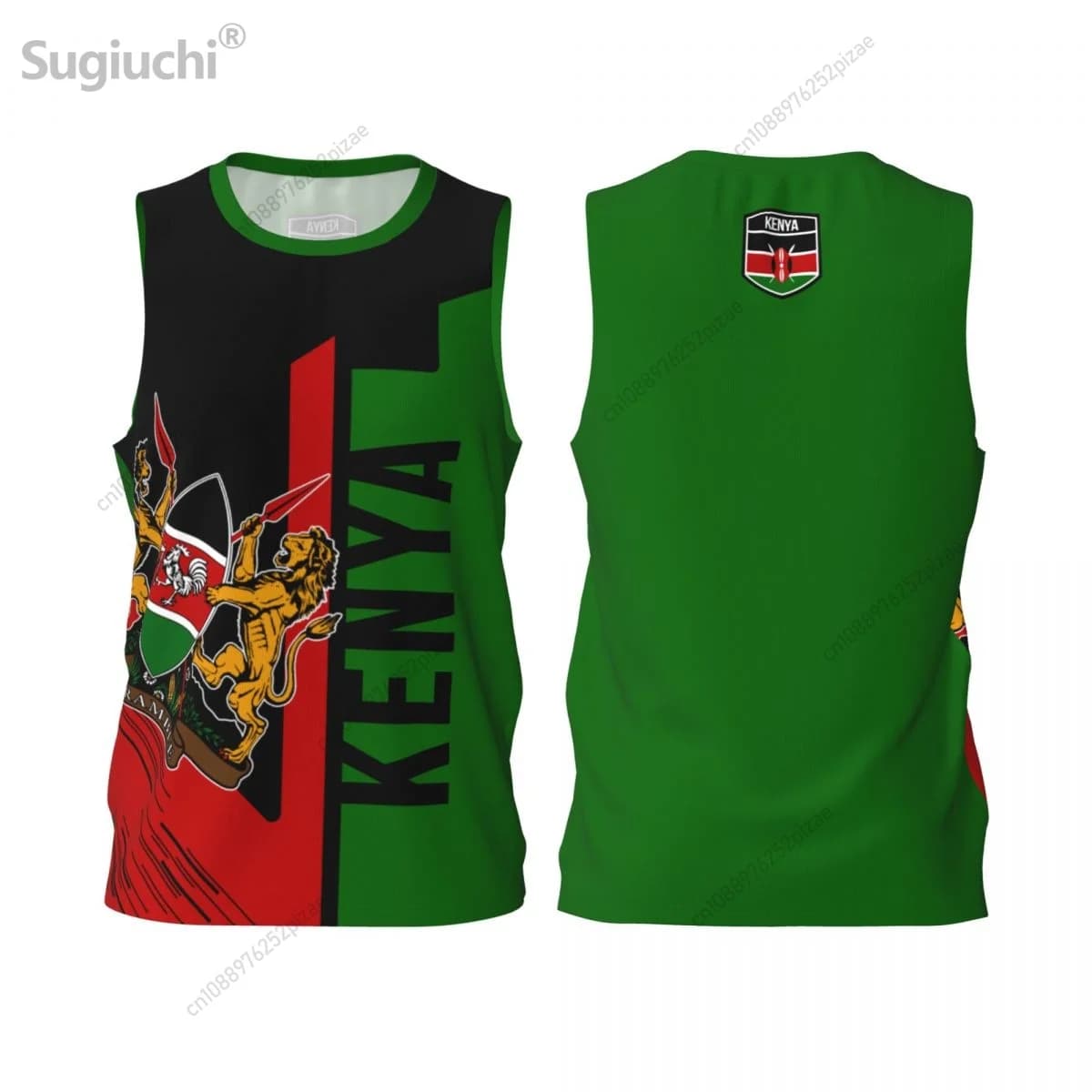 Nome personalizzato numero Kenya 3D Flag magliette sportive abbigliamento uomo traspirante per basket Running Fitness T shirt