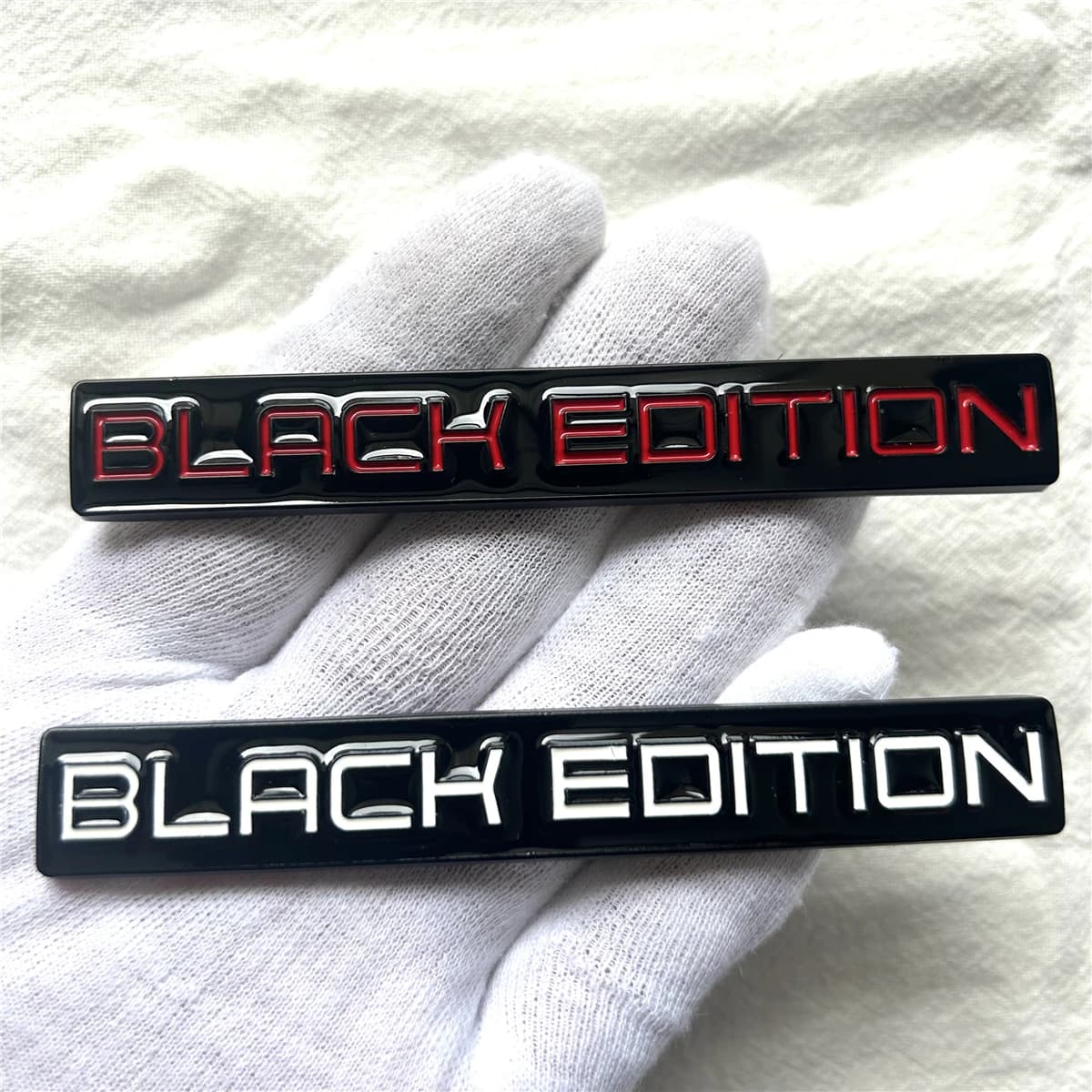 Metallo Nero Edizione 3D Carrozzeria Badge Edizione Limitata Adesivo Tronco Parafango Emblema Decalcomania Accessorio Per Auto Moto Bici