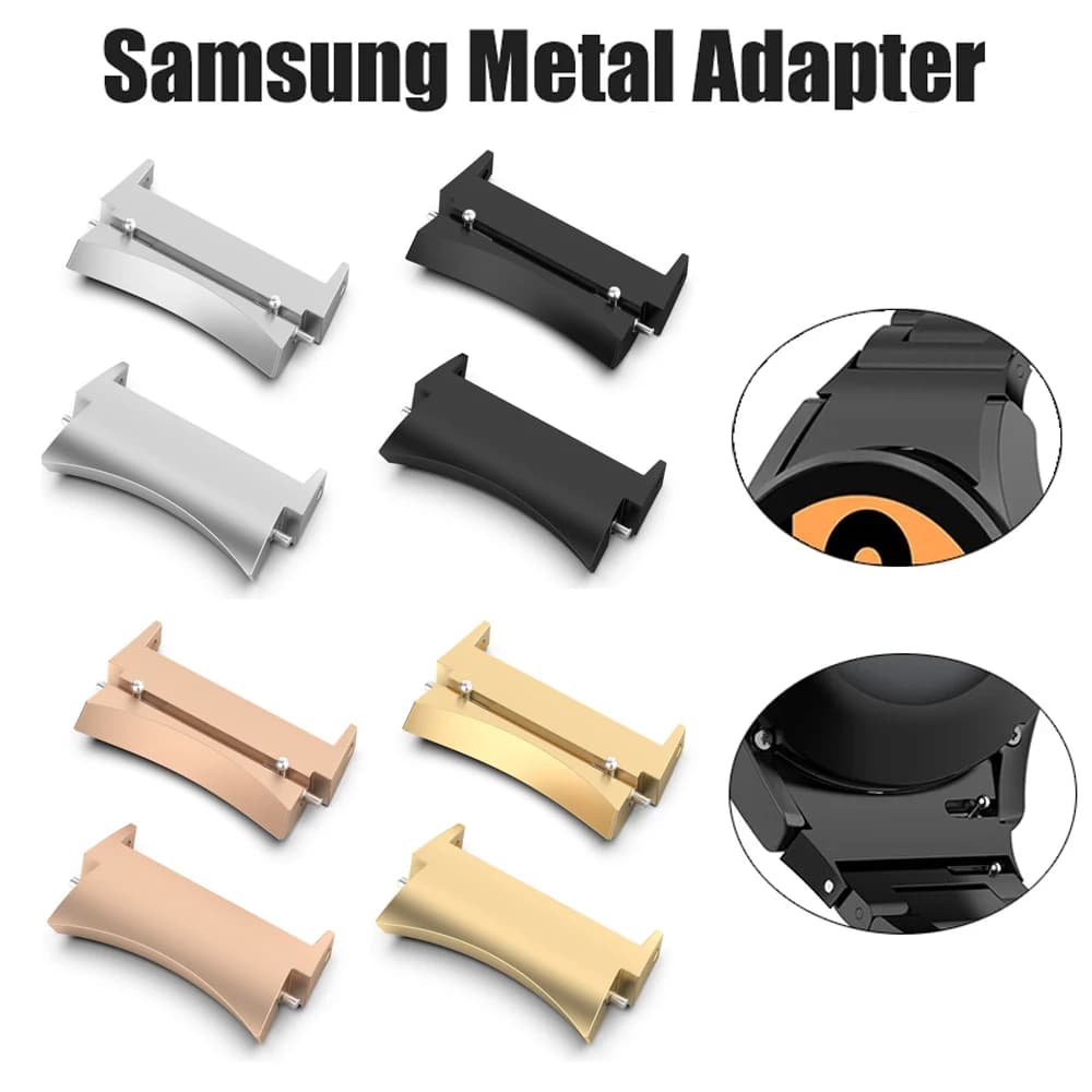Connettore in metallo per Samsung Galaxy Watch 7 4 cinturino 5 Pro 45mm 40mm 44mm 47mm 43mm adattatore in acciaio inossidabile 6 accessori classici
