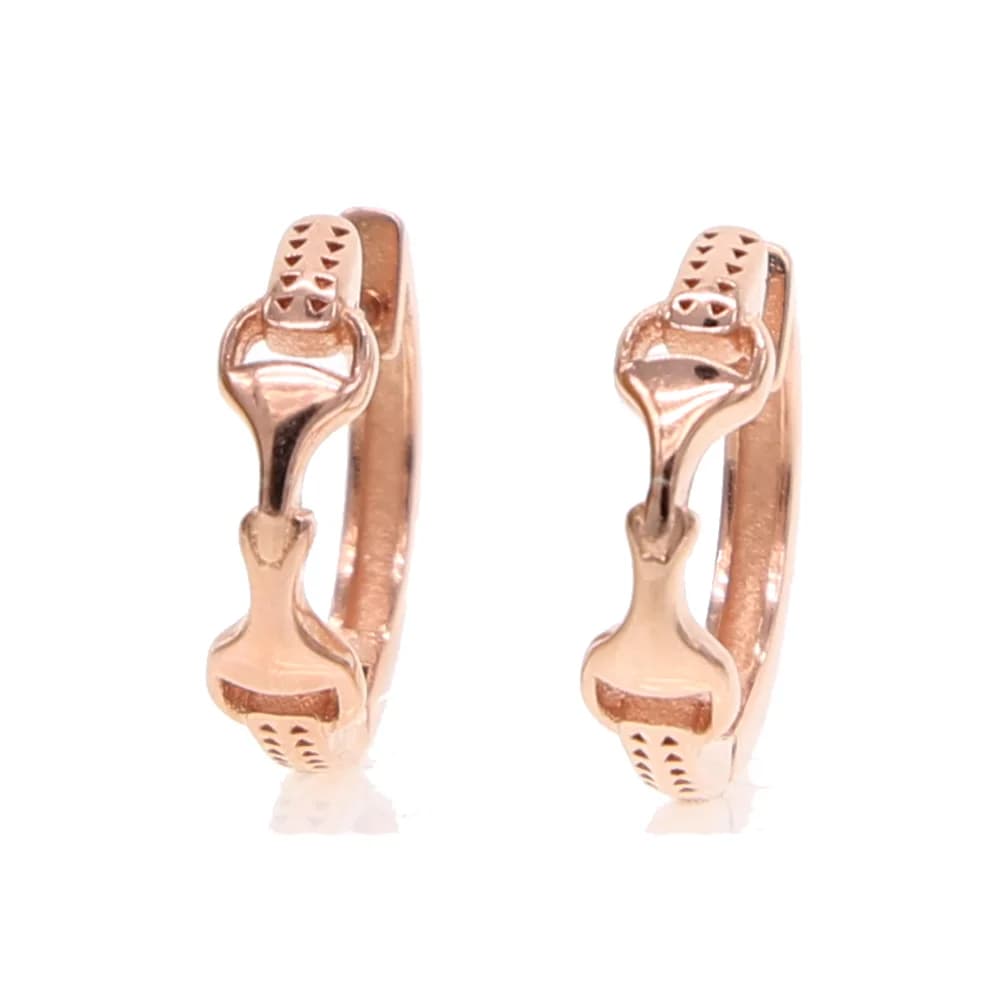 Autentico Genuino dell'argento sterlina 925 di alta lucido huggie del cerchio delle donne semplice no stone gioielli equestre filetto orecchino